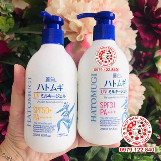 LULU_ SỮA DƯỠNG THỂ BAN NGÀY Ý DĨ CHỐNG NẮNG UV HATOMUGI NHẬT BẢN 35+ và 50+ _Chuẩn Nhật