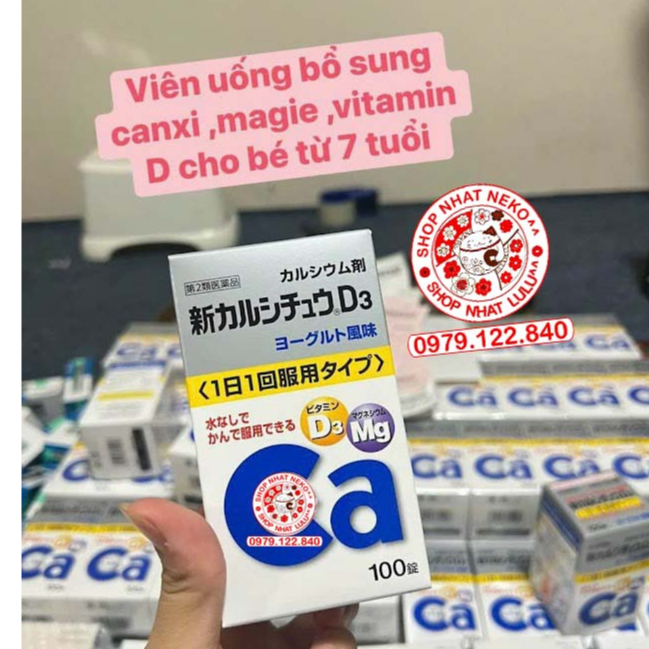 Viên uống canxi bổ sung Ca D3 Mg Takeda Nhật bản 100 viên