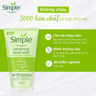 Sữa Rửa Mặt SIMPLE [HÀNG CHÍNH HÃNG ]