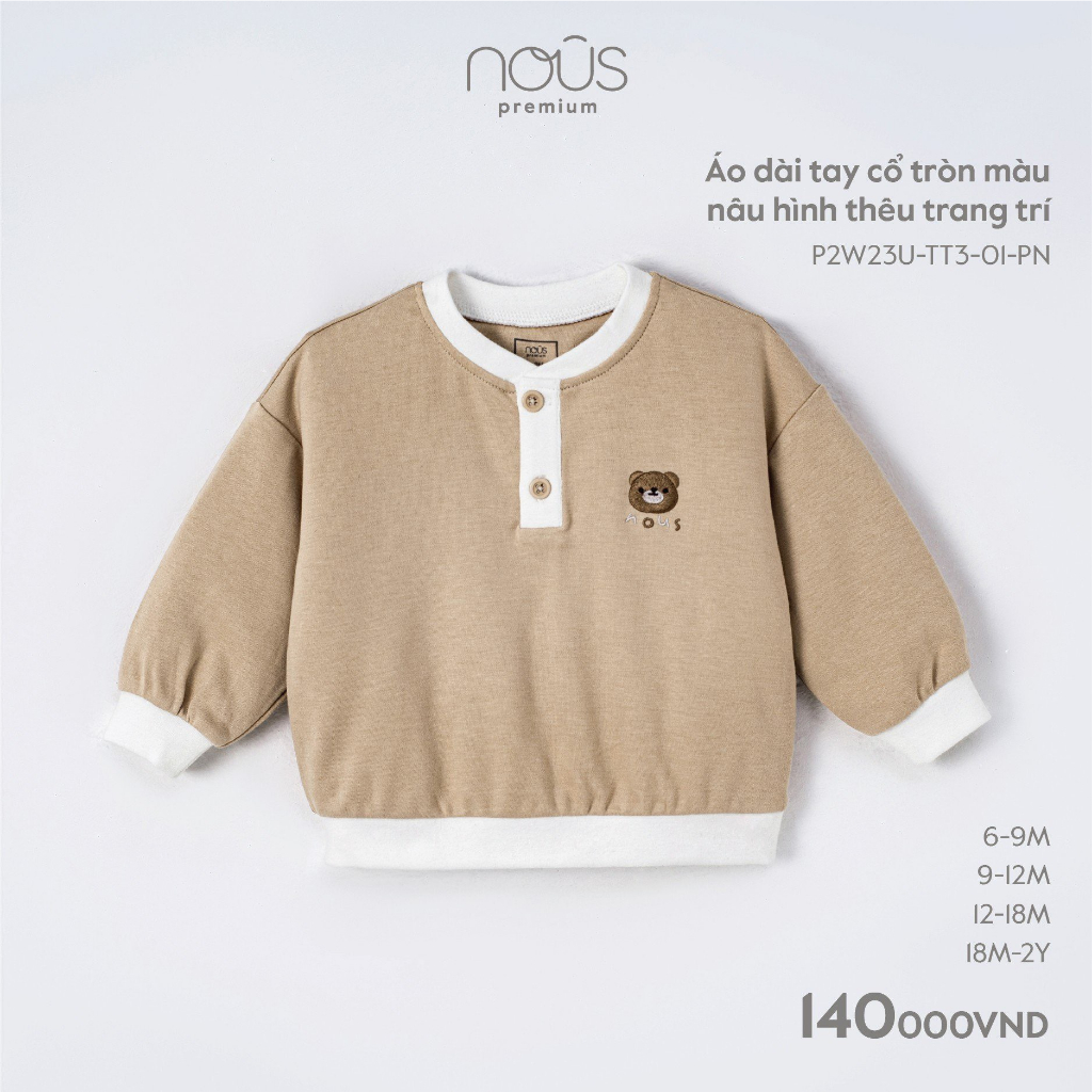 Áo dài tay các màu 6m-2y