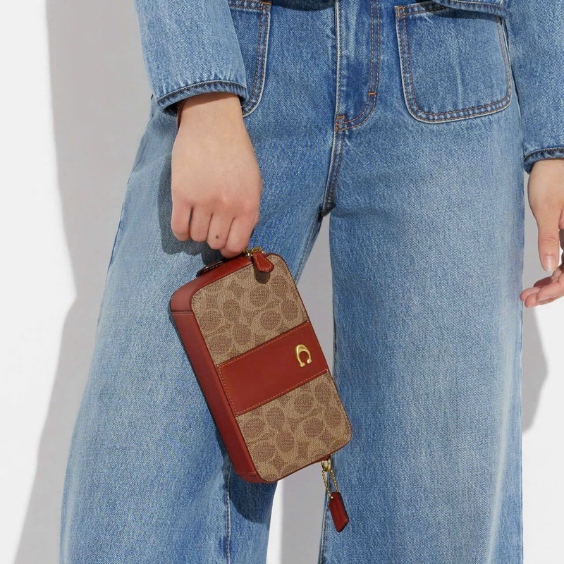 ‼️Rẻ nhất Shopee‼️túi coach đeo chéo colorblock cực hot