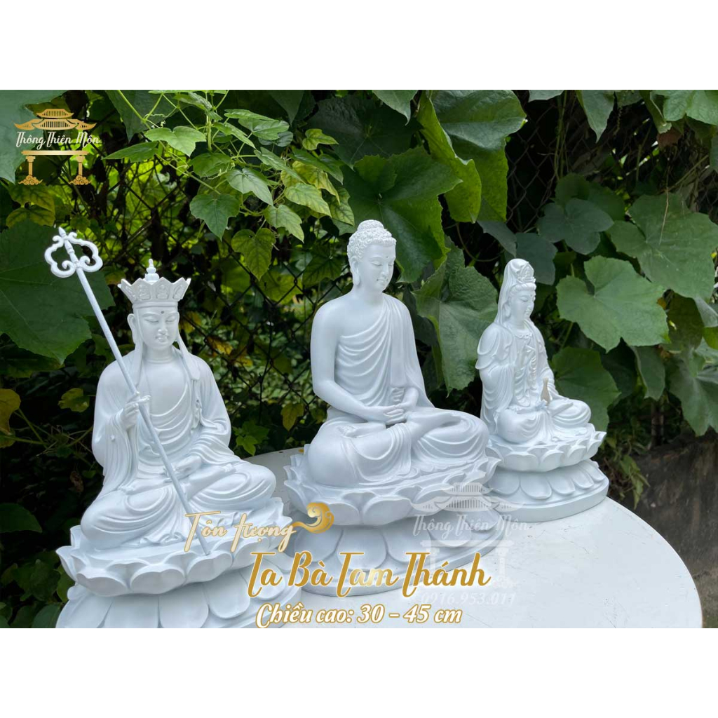 Tôn tượng Ta Bà Tam Thánh - 30cm