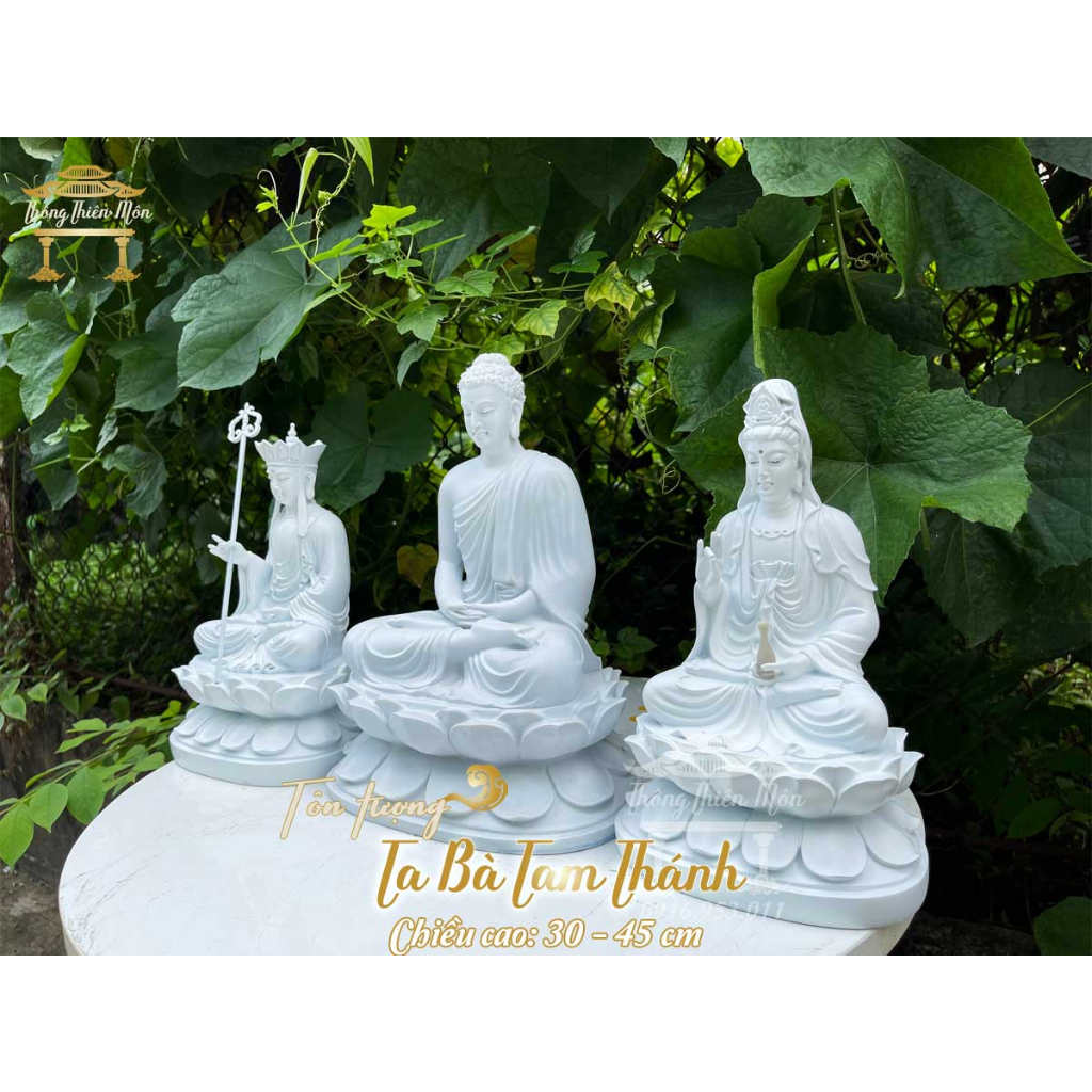 Tôn tượng Ta Bà Tam Thánh - 30cm