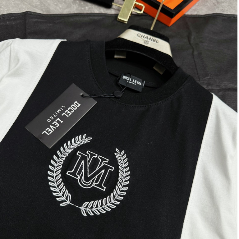 Áo Phông Nam Nữ Phối Họa Tiết An Thuyên New 2023 - Áo Thun Nam Nữ Bản Chữ Thêu Cao Cấp