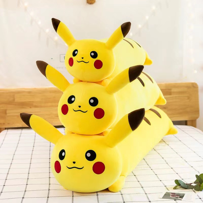 Thú gấu nhồi bông, gấu bông, gối ôm hình pikachu ngộ nghĩnh đáng yêu size 1m1, 1m2 - Oneshop88.vn