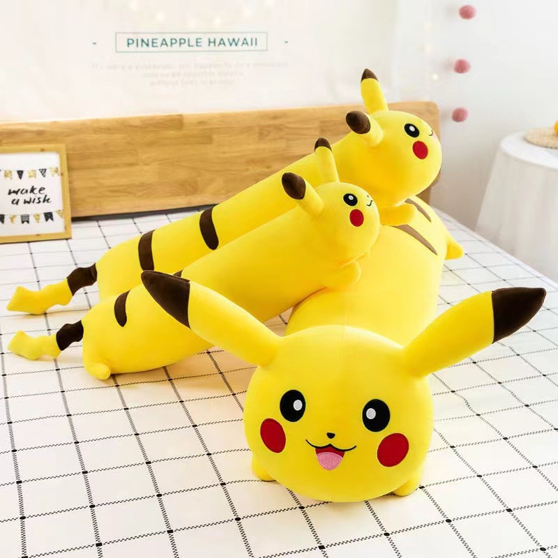 Thú gấu nhồi bông, gấu bông, gối ôm hình pikachu ngộ nghĩnh đáng yêu size 1m1, 1m2 - Oneshop88.vn