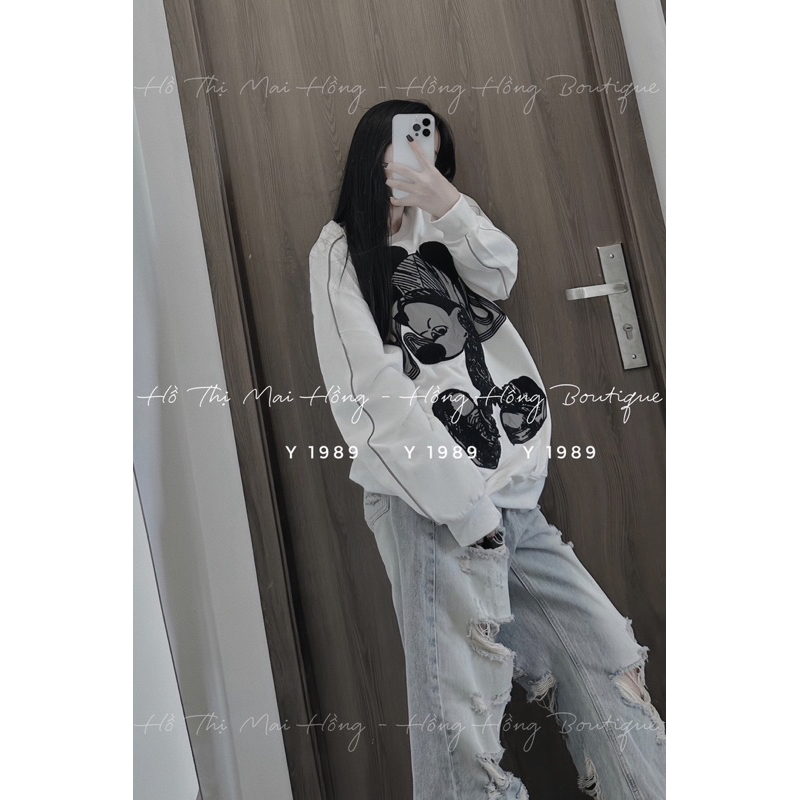 Áo Nỉ Hình Mickey Chì L1