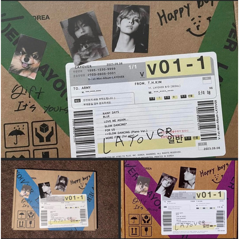 SẴN- Album Layover V Taehyung Solo Layover, weverse Nguyên Seal