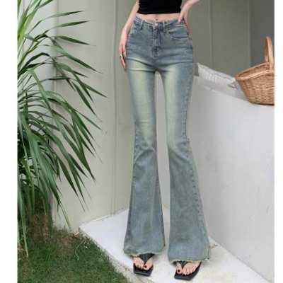 A07 Quần jeans nữ ống loe gấu tua rua , quần jean nữ, quần bò nữ ống loe chất co giãn tôn dáng 2023 | BigBuy360 - bigbuy360.vn