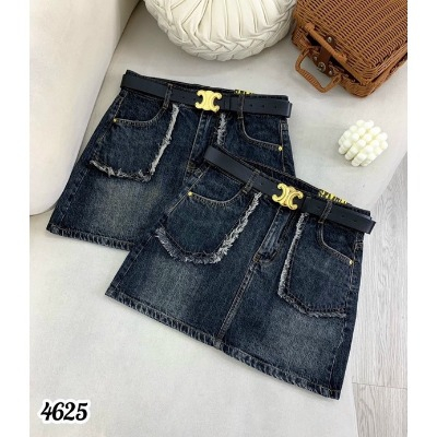 A18 Chân váy jean ngắn túi nhọn viền cắt tua dáng chữ A, chân váy bò dày dặn túi tua dua tôn dáng hack dáng | BigBuy360 - bigbuy360.vn