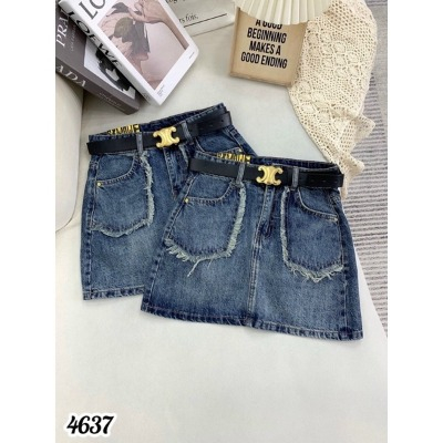 A18 Chân váy jean ngắn túi nhọn viền cắt tua dáng chữ A, chân váy bò dày dặn túi tua dua tôn dáng hack dáng | BigBuy360 - bigbuy360.vn