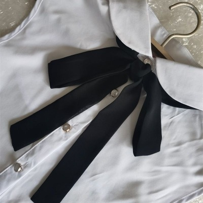 Dây nơ vải đen, dây thắt nơ cổ áo màu đen