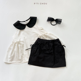 Chân váy kaki túi hộp cho bé thiết kế P'tichou