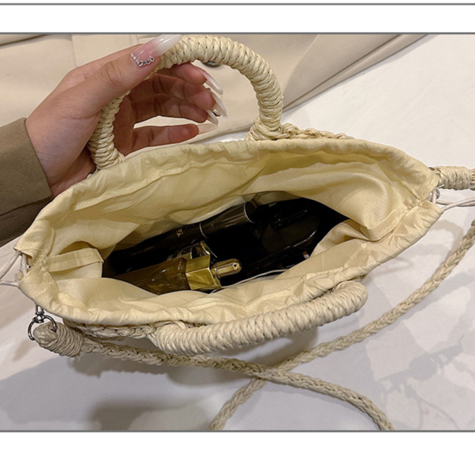 Túi Cói Bán Nguyệt Đeo Chéo