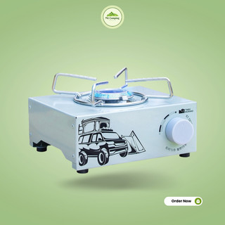 Bếp gas mini đi cắm trại, dã ngoại, du lịch nhỏ gọn tiện dụng, bếp gas decor glamping có túi đựng - Mê Camping