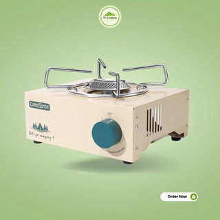 Bếp gas mini đi cắm trại, dã ngoại, du lịch nhỏ gọn tiện dụng, bếp gas decor glamping có túi đựng - Mê Camping