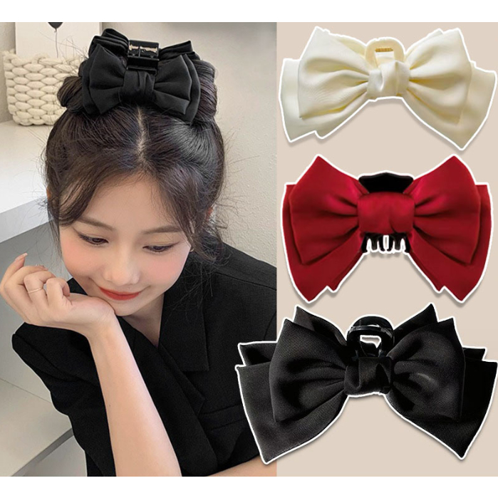 📛 RẺ VÔ ĐỊCH 📛 Kẹp gấp tóc nơ nhựa nhiều màu hot trend phong cách hàn quốc