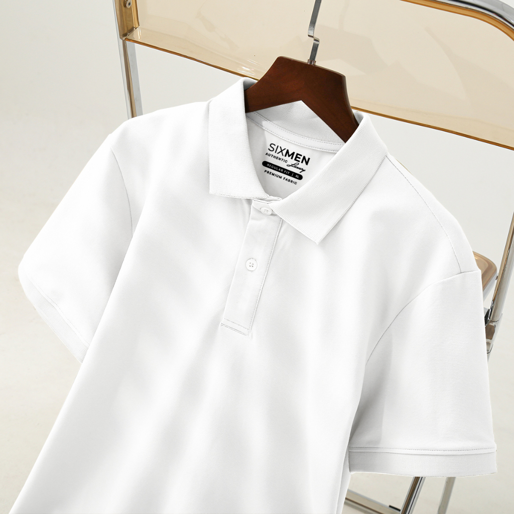 Áo Polo nam trơn Basic cổ bẻ  SIXMEN BASIC vải cá sấu cotton CVC trẻ trung, thanh lịch, sang trọng