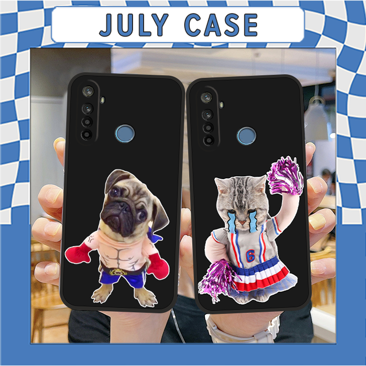 Ốp Lưng Realme 5/ 5i/ 5 Pro/ C3 Hình chó mèo bựa nghề nghiệp ngỗ nghĩnh