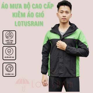 Áo Mưa Bộ Thời Trang Cao Cấp 2 Lớp. Bộ Áo Mưa Đa Năng Lotusrain