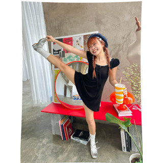 Đầm đen phối ren Remmus dành cho nữ