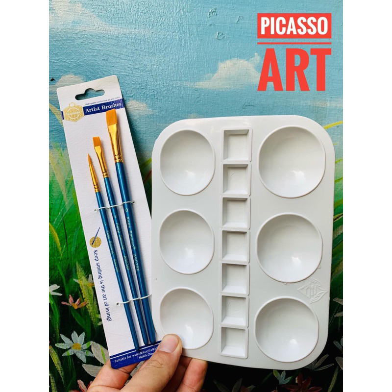 ⚡⚡ Bộ cọ 12 cây vẽ màu nước, acrylic