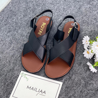 Sandal quai chéo nữ, sandal nữ, sandal đế xẹp nữ, sandal học sinh nữ MAILIAA quai chéo đế xẹp