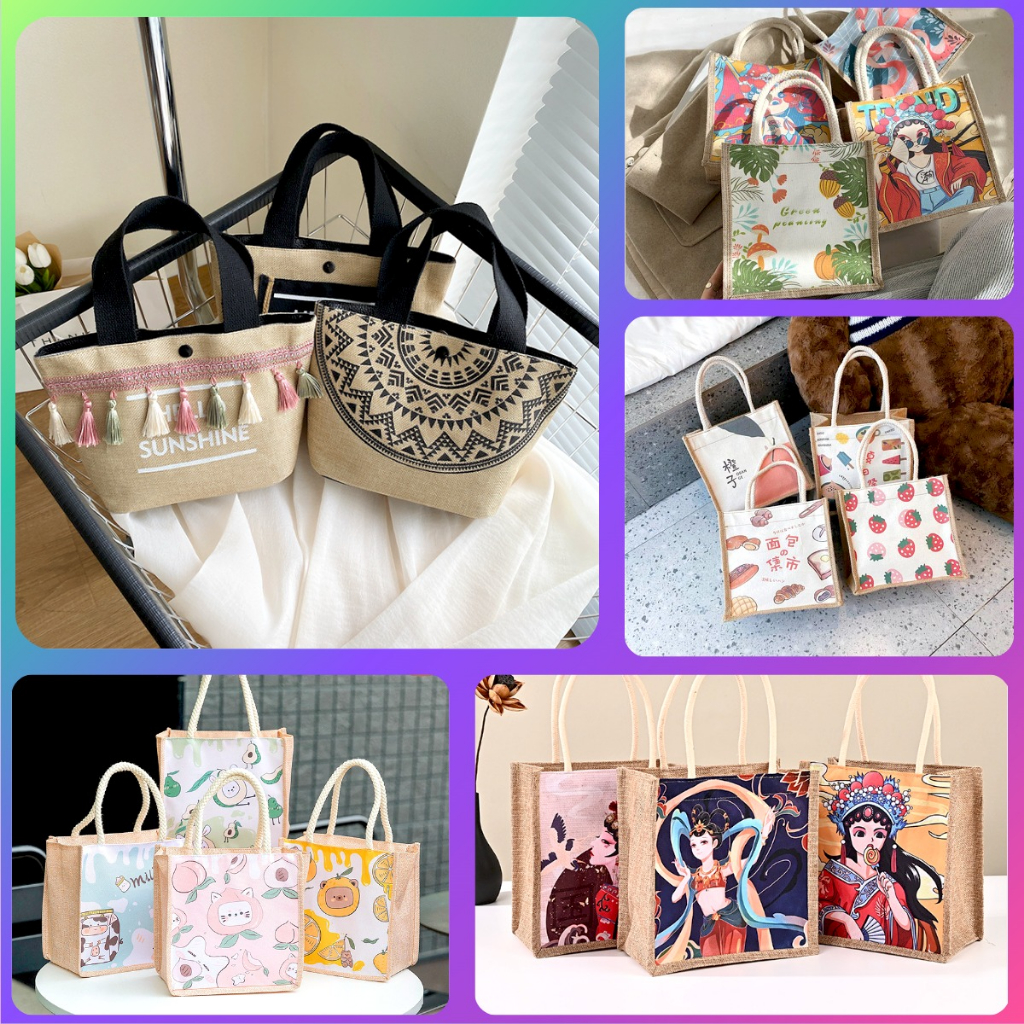 Túi cói mini đi biển giá rẻ thời trang phong cách vintage TC01 YOUNGZ