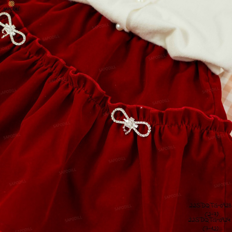 2-12 tuổi _ Chân váy nhung siêu sang cho bé 12-40kg Sapodill
