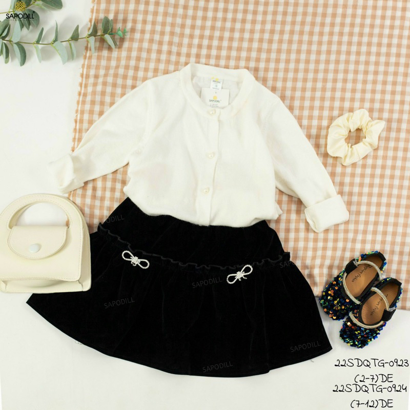 2-12 tuổi _ Chân váy nhung siêu sang cho bé 12-40kg Sapodill