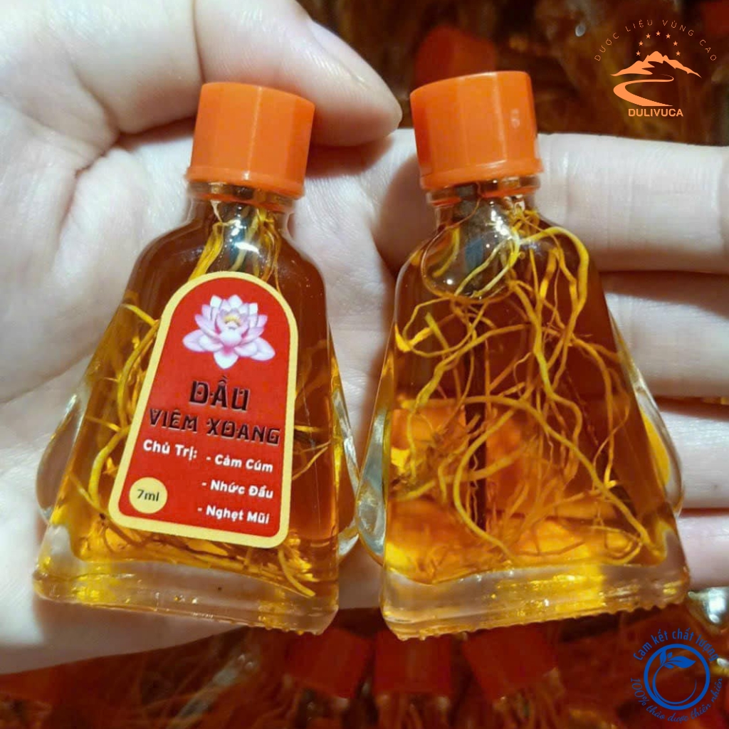 Dầu viêm xoang đông y thảo dược 7ml chính hiệu. Dầu viêm xoang, viêm mũi dị ứng có rễ