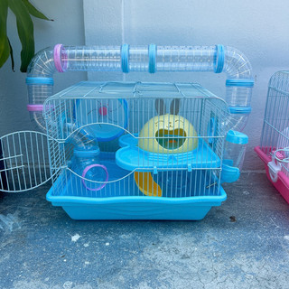 Lồng thỏ 2 tầng ống nối, thỏ đại cho hamster