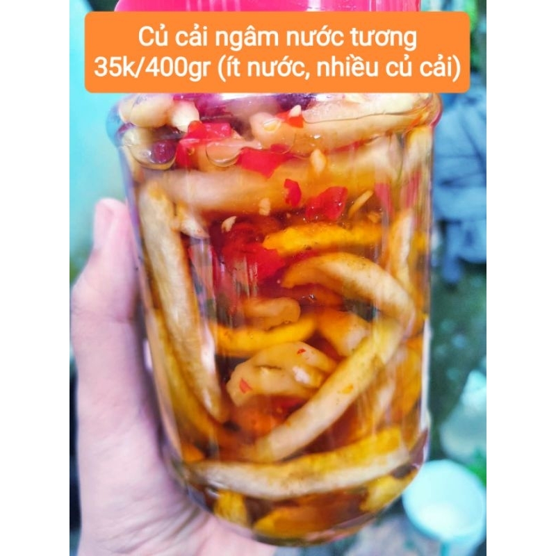 Củ cải vườn ngâm nước tương ít ngọt