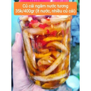 Củ cải vườn ngâm nước tương ít ngọt