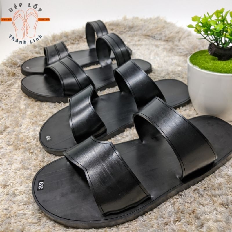 Dép quai ngang nam, dép sandal làm từ lốp xe siêu bền, dép hai quai ngang