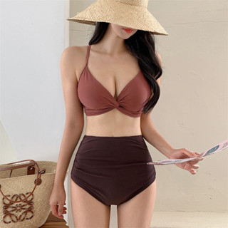 Đồ Bơi Nữ 2 Mảnh Bikini Kín Đáo Đi Biển Quần Rời Cạp Cao Áo Bơi Bra Cao Cấp Áo Tắm Pikini Quảng Châu LIZ-H319.2
