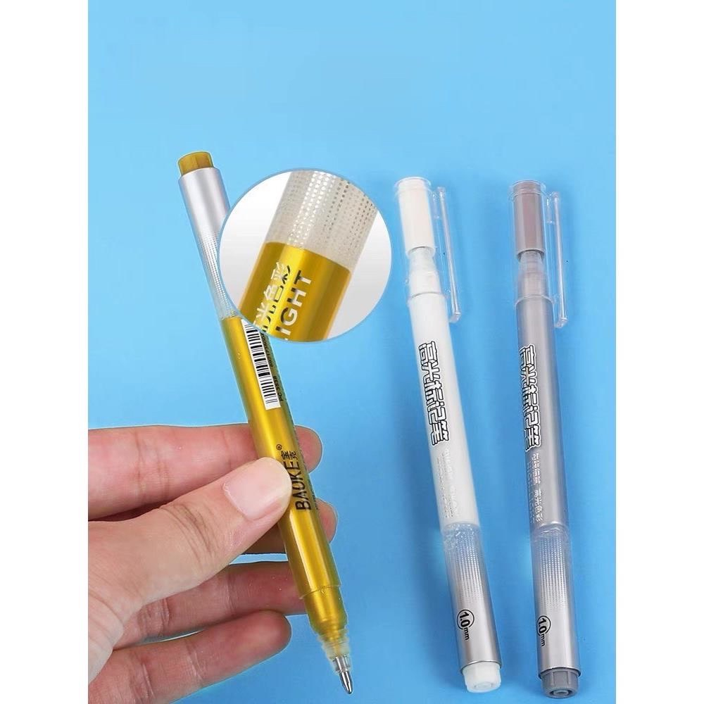 Bút màu nhũ Baoke PC3538 1.0mm  dành cho trang trí sổ lưu bút đánh dấu độc đáo tiện lợi