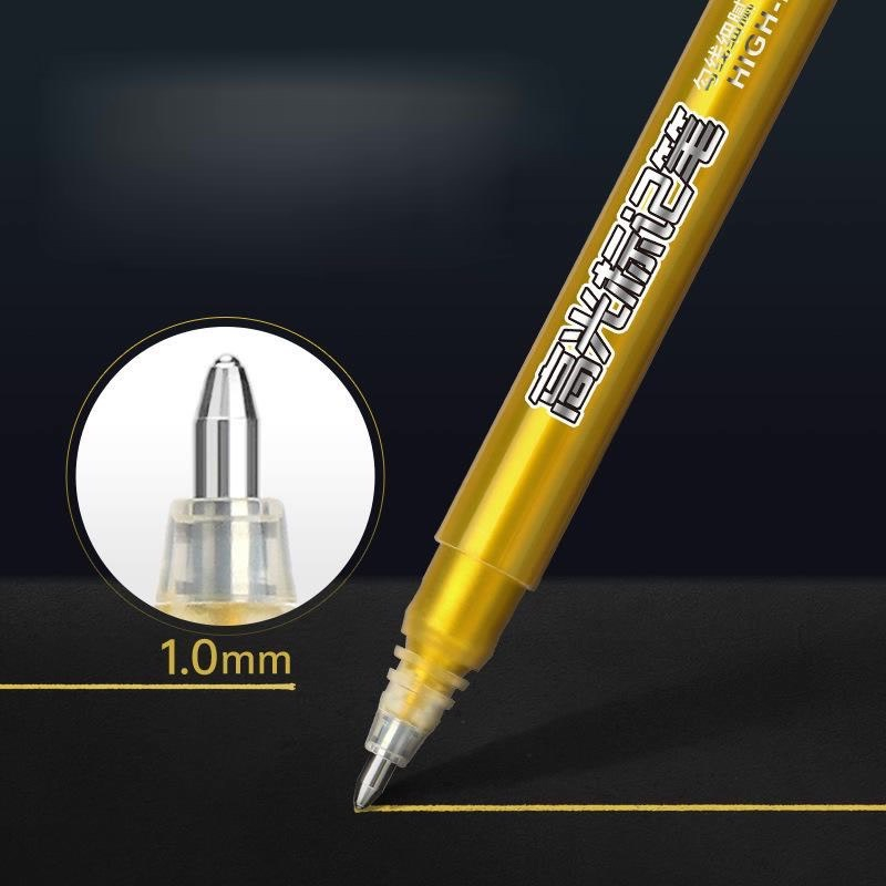 Bút màu nhũ Baoke PC3538 1.0mm  dành cho trang trí sổ lưu bút đánh dấu độc đáo tiện lợi