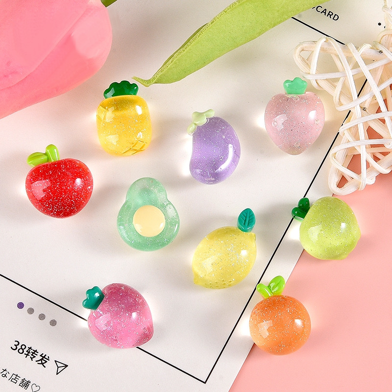 Phụ Kiện Charm Sticker Trong Hình Trái Cây Lung Linh