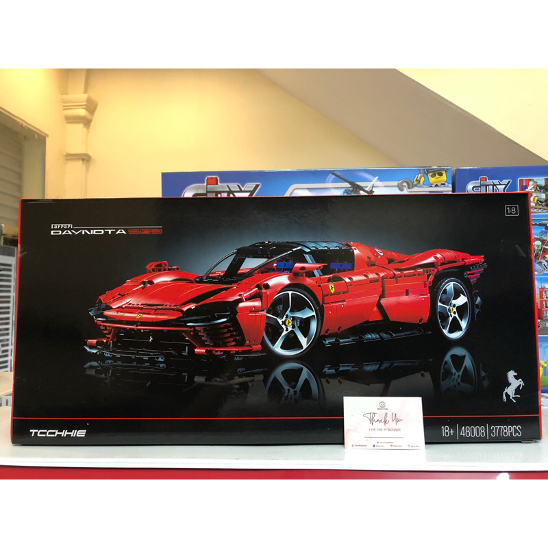 Đồ chơi lắp ráp 50003 8787 48008 42143 Mô hình Siêu xe FERRARI Daytona SP - Xếp hình thông minh