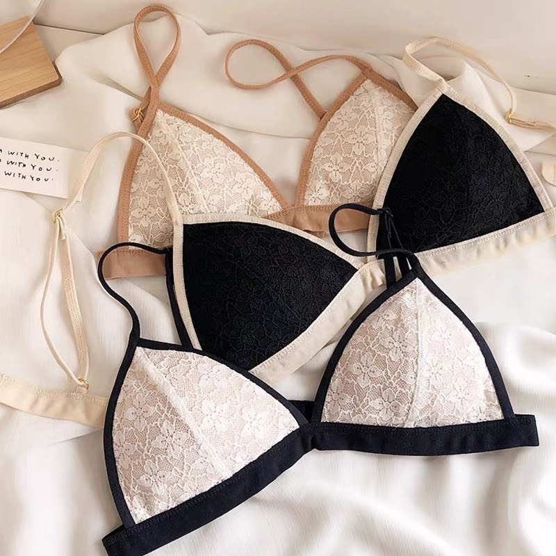 Áo Ngực/ Áo Bra Ren Hoa Mềm Đệm Mỏng 2 Dây Siêu Sexy Quyến Rũ 7322