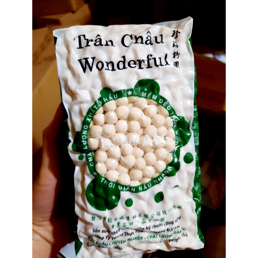 Trân châu 3 loại Trắng, Đen, Hoàng Kim Wonderful gói 1kg