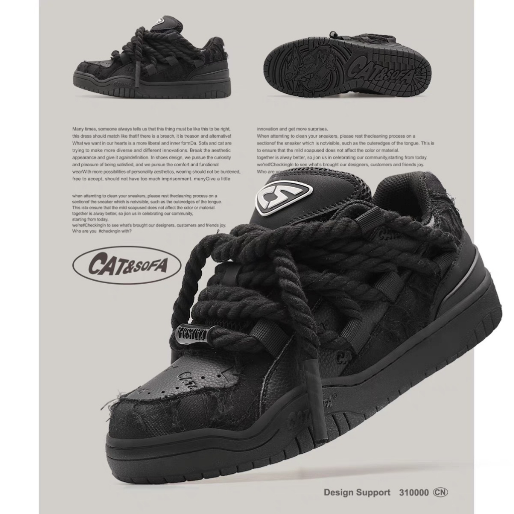 Giày chính hãng Cat&Sofa " Dark " 2 màu phong cách unisex