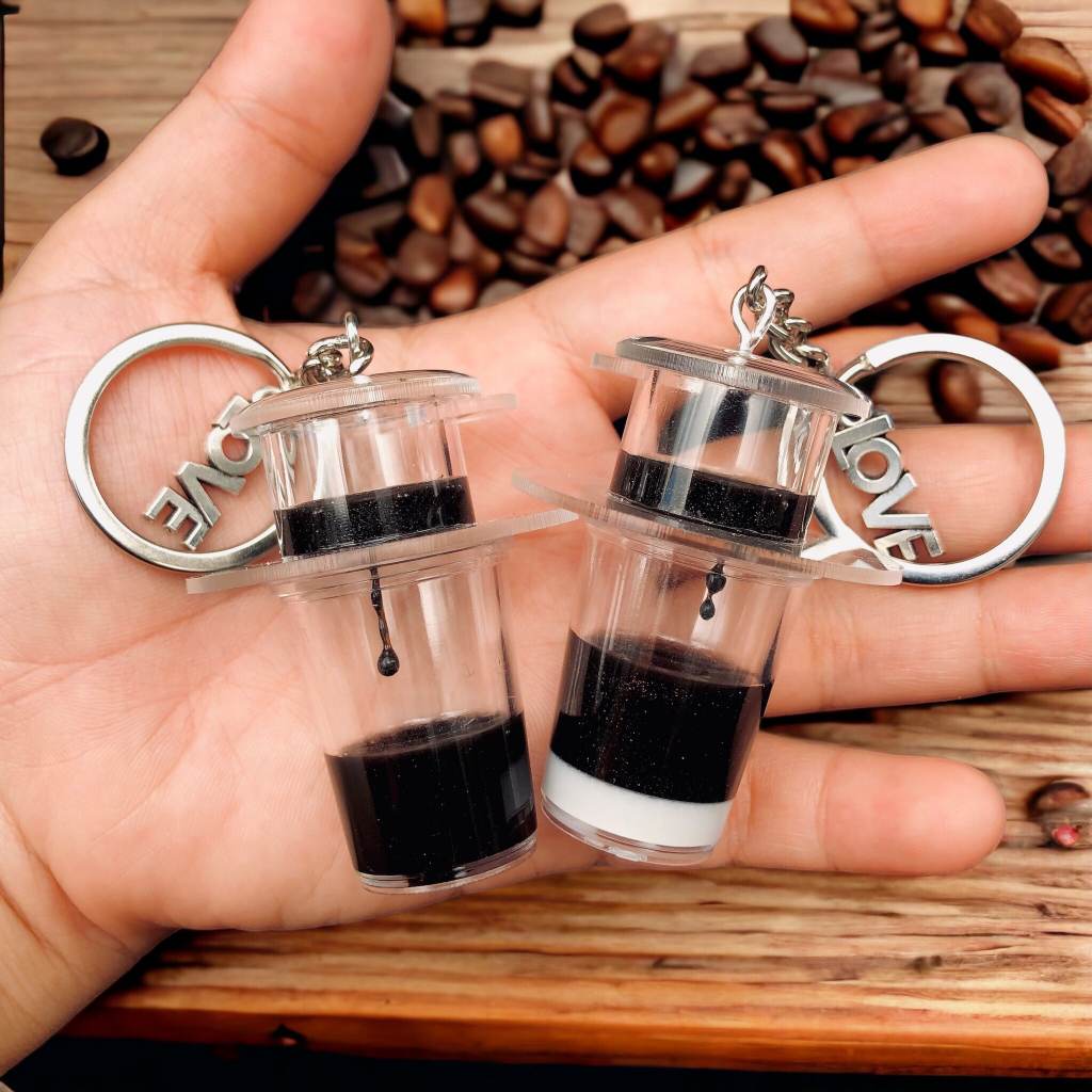 Móc khoá Ly phin cafe VN  Handmade 100% Qùa tặng độc đáo