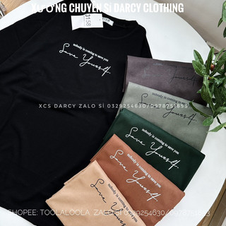 Áo thun tay lỡ form rộng Salve Yourself unisex nam nữ chất cotton khô