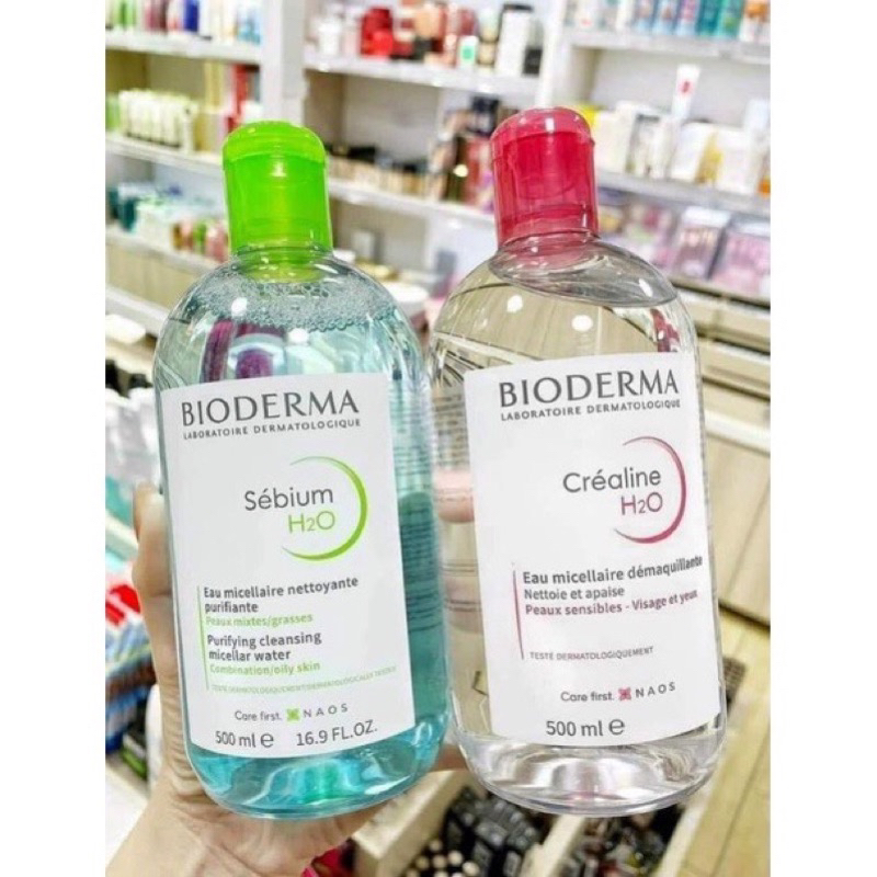 Nước Tẩy Trang BIO Dành Cho Da Dầu Và Da Nhạy Cảm 500ml Chính Hãng Pháp