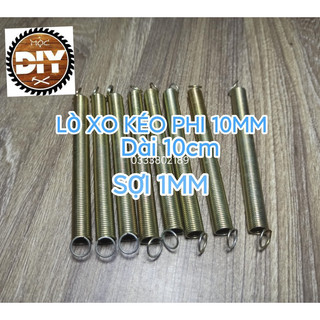 Lò xo kéo phi 10, dài 100mm, sợi 1mm
