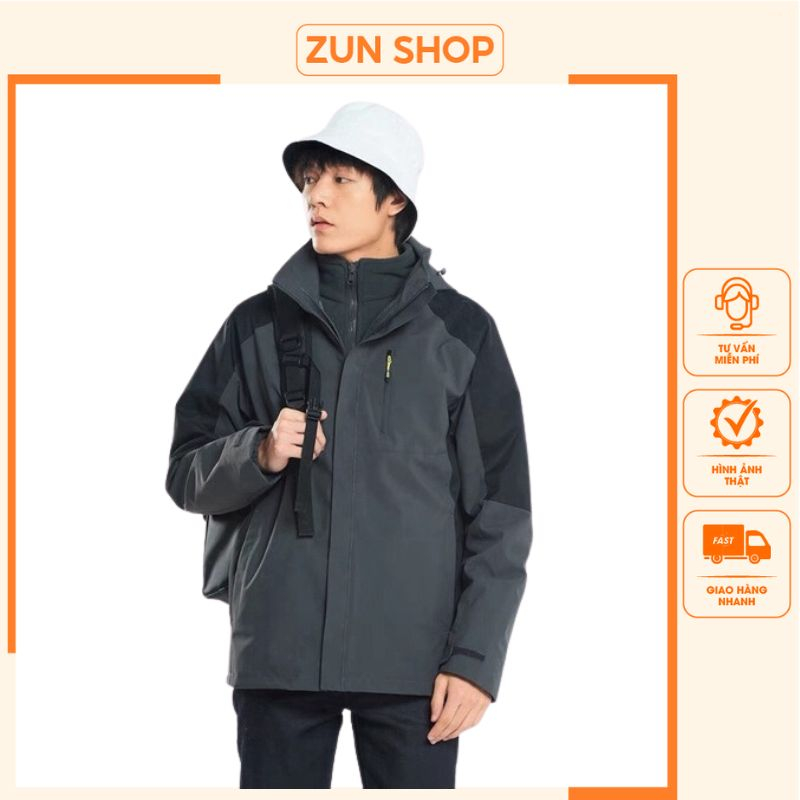 Áo khoác gió nam nữ, áo khoác gió PHA THÂN màu chống gió chống nước hiệu quả - Zun Shop