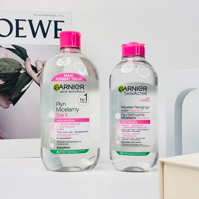 Nước tẩy trang Garnier Hồng 400ml