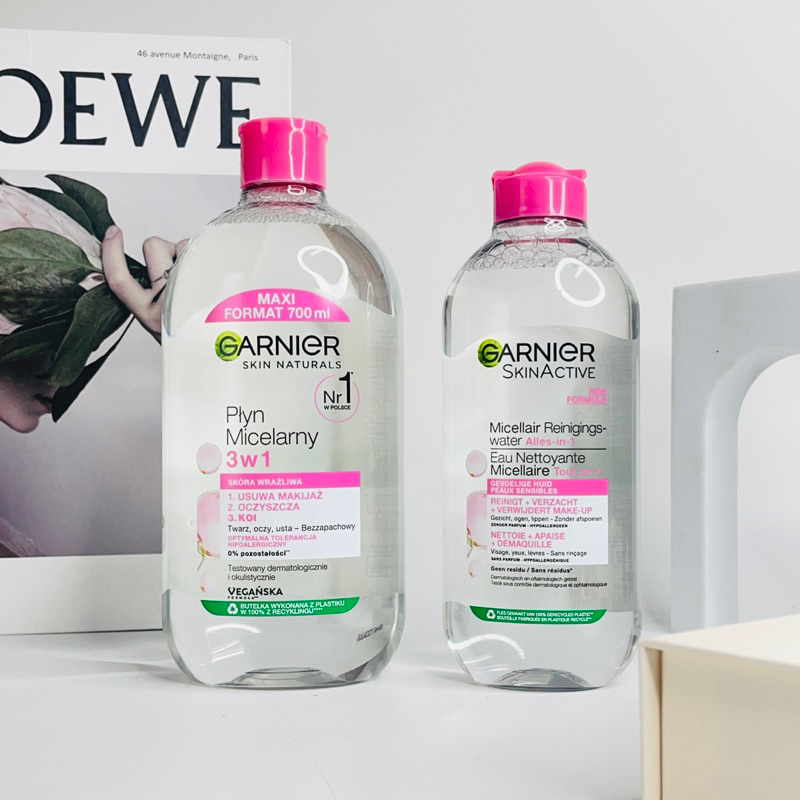 Nước tẩy trang Garnier Hồng 400ml